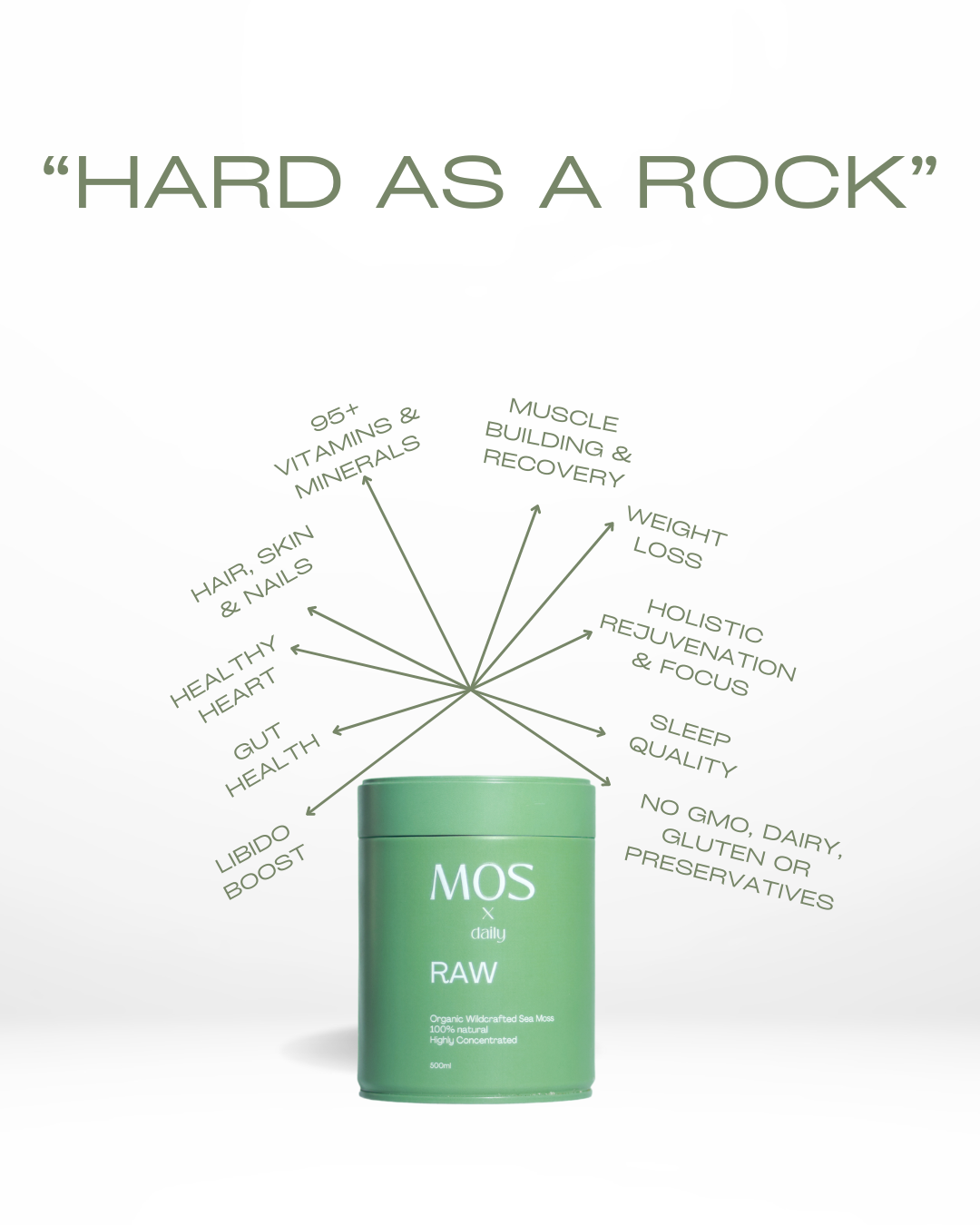 SEA MOSS RAW 500mL - Mos x Daily